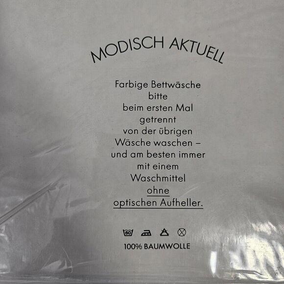 Vintage Karstadt German Bedding Linen Set 1 Duvet Cover + 1 Pillow Case NOS - Picture 5 of 10